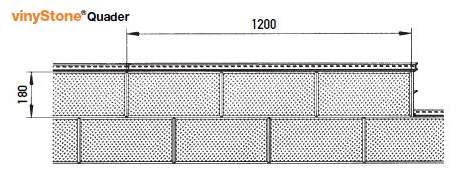 Profil 400 optisch drei 40 cm lange Quader eingefräst mit Fase